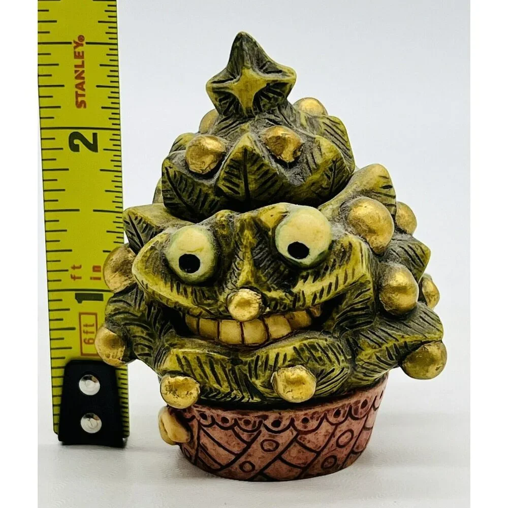 Harmony Ball Pot Bellys Green Gleamer Christmas Tree Seasonal Figurine‎ 2002
